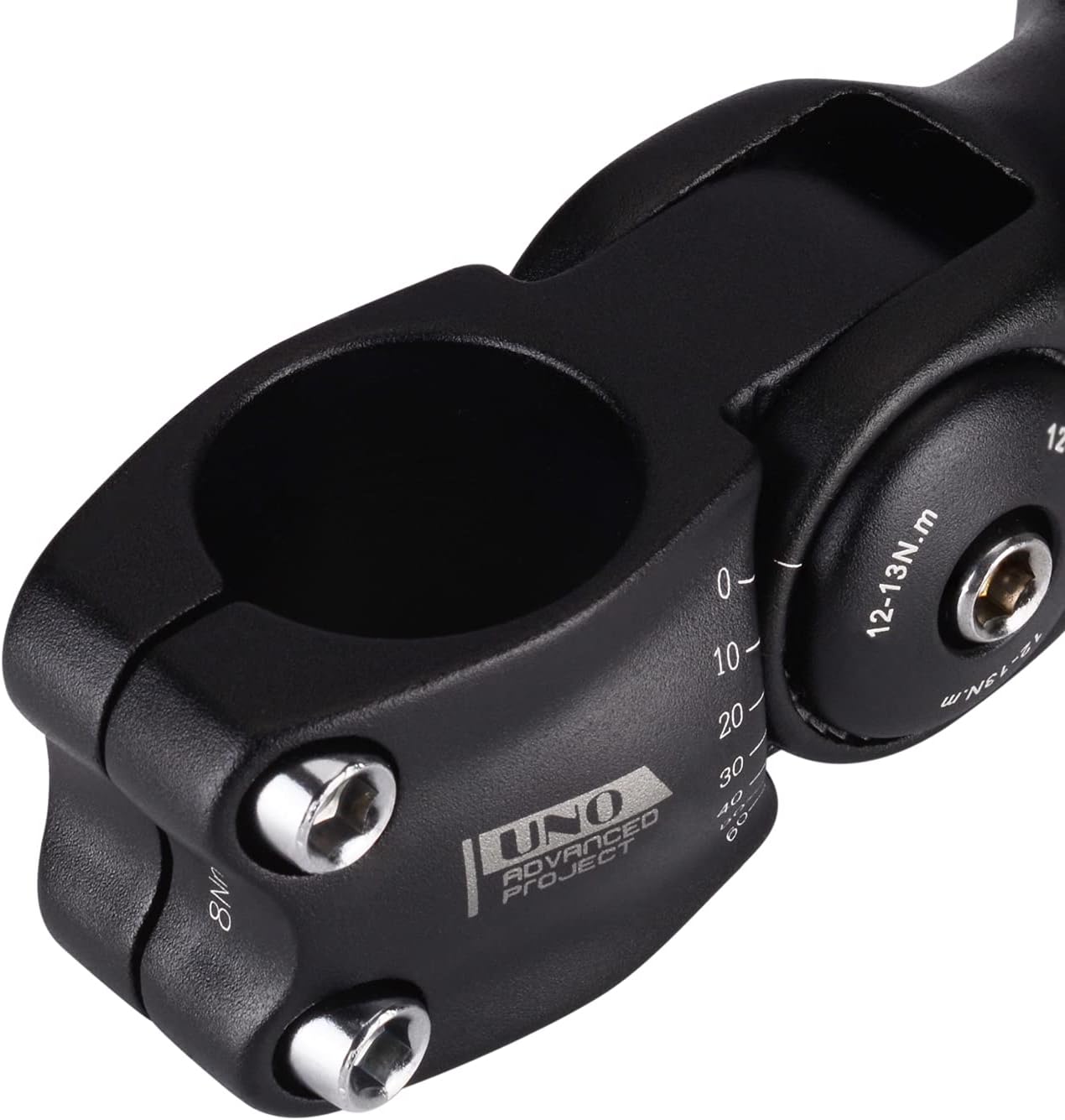 FOMTOR 31.8mm 25.4mm Adjustable Stem 90mm 110mm 0~60 Degree UNO MTB Adjustable Handlebar Stem for Most Mountain Bike Road Bike MTB