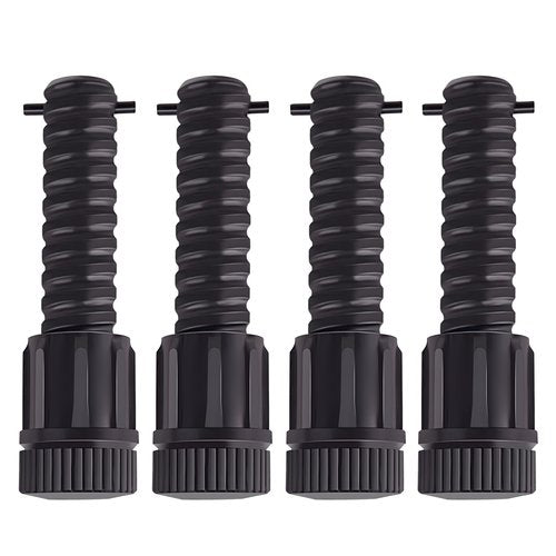 HQPARRTS Leg Levelers fit for most cooking stove,Leg Levelers Fit For Outdoor Camping Stove with 1.25" Diameter Round Legs,Adjusts legs up to 3" on uneven ground(4Set Black)