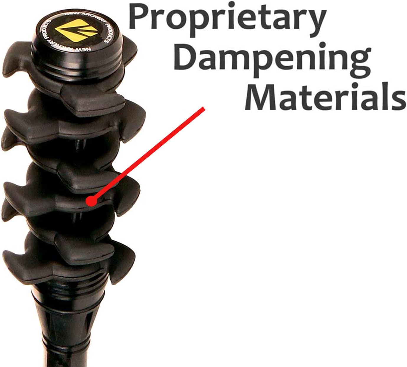 New Archery Products Apache Stealth Dampening 5"/8" Bow Stabilizer Noise & Vibration Reduction for Compound Bow Hunting