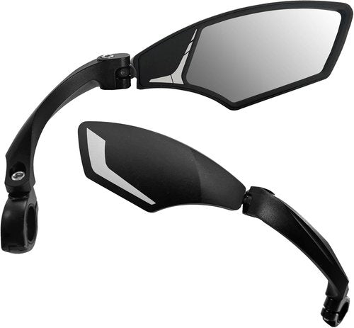 Hafny Handlebar Bike Mirror – HD Glass, Wide Angle, Adjustable 360° Rear View – Shatterproof, Anti-Glare, Premium, MTB, E-Bike, and Commuter Cycling Safety, HF-MR095