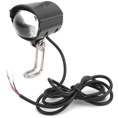 equlup Bicycle USB Rechargeable Light, Aluminum Bike Light Bright Bike Warning Taillight Water Proof Night Riding Flash Lamp for 36V 48V 60V LED Bicycles Front Headlight