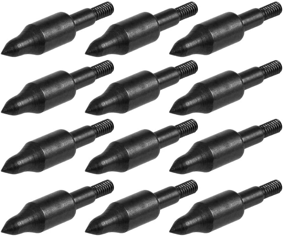 Excalibur Field Hunting Durable 11/32" Replacement Points for Crossbow Arrow Broadheads - 12 Pack