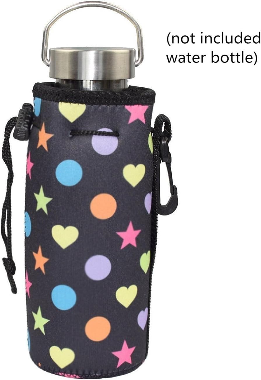 Af-Wan Water Bottle Cooler Carrier for 22 oz Long Neck Water Bottle or Tall Beer Bottles,Protable Neoprene Insulated Water Drink Bottle Cover Sleeve Tote Bag Pouch Holder Strap.(3pcs)