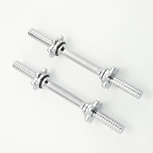 Powenergy 60" Threaded Bar Weight Lifting Barbell and Dumbbell Handle Set Chrome 1 Inch Bar for Hip Thrusts, Squats and Lunges