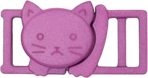 Breakaway Cat Collar with Plastic Buckle - 3/8 Inch Safety Design