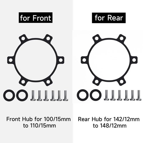GRQUSTO Front Bike Boost Hub Adpater Conversion, Convert 100mm to 110mm