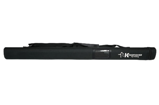 Kingfisher Fly Fishing Fly Fishing Triangular Rod Tube - 9' - Easy to Carry Complete Protection Storage Case - Works with Fresh + Saltwater Rods