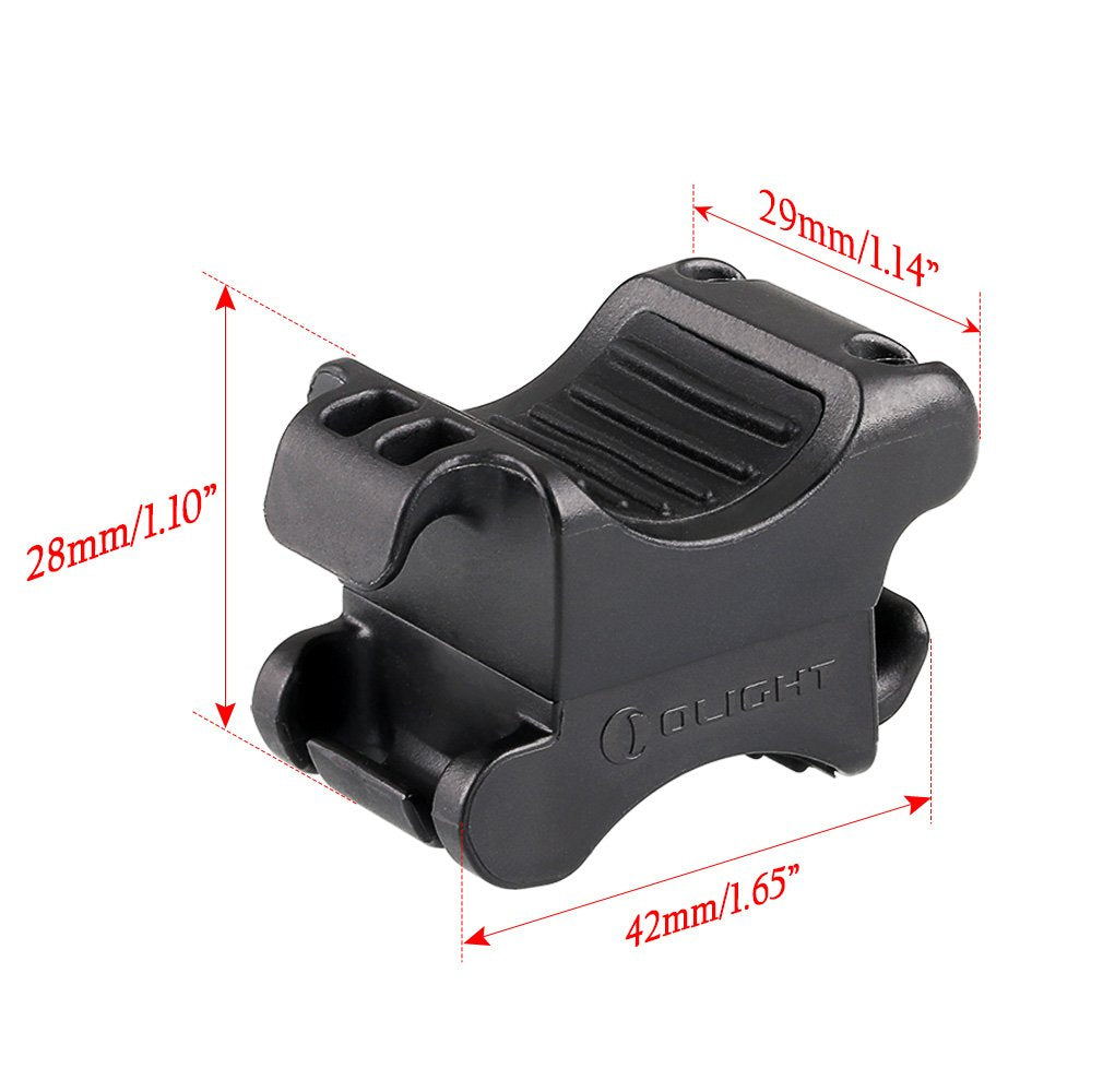 OLIGHT FB-1 Universal Flashlight Bike Mount for Flashlight, Bundled with OLINK Portable Magnetic Hook Compatible Flashlights, Obulb