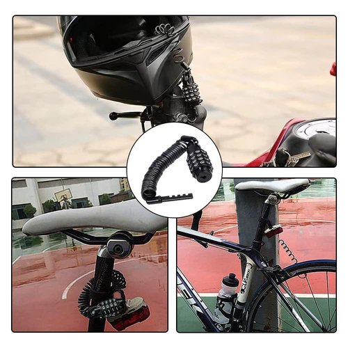 YongXiangPeng Bicycle Lock,4-Digit Resettable Security Bike Chain Lock,Heavy Duty Bike Lock Motorcycle Lock,1.6m Locks high Security for Scooter Bicycle Mountain Bike