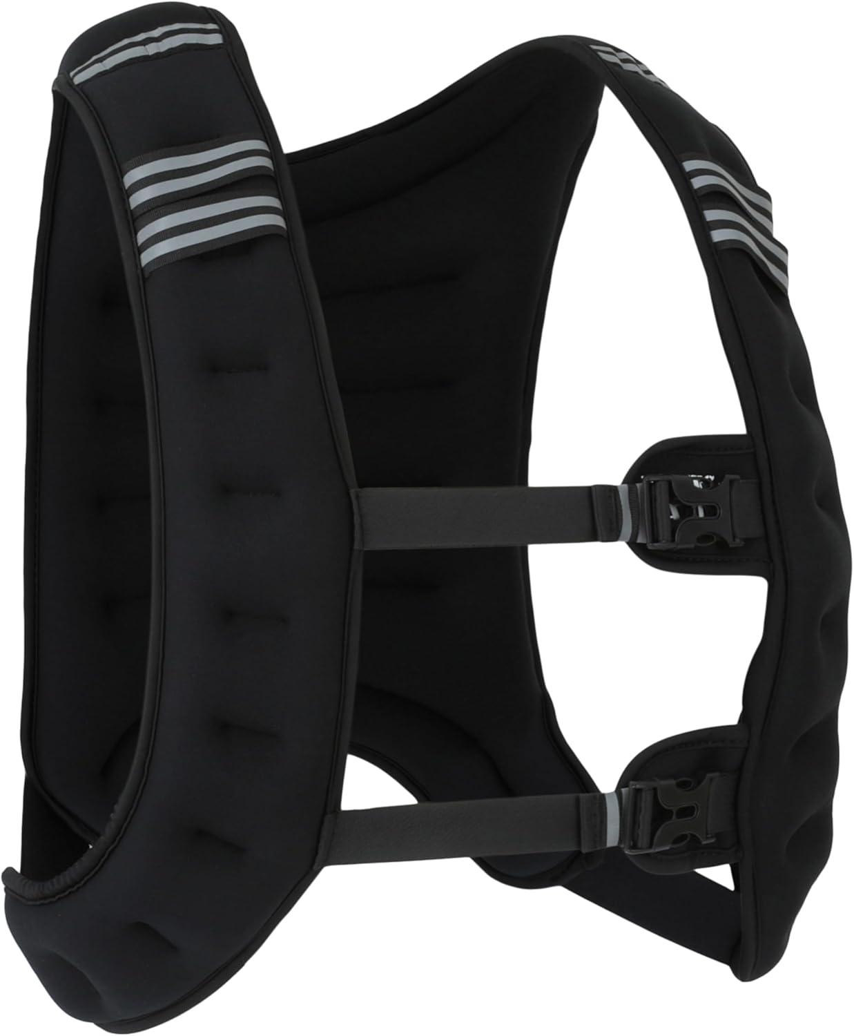 FITNESS MANIAC USA Weighted Vest, 10lb/12lb/15lb/20lb Weight Vest with Reflective Stripe for Workout, Strength Training, Running, Fitness, Muscle Building, Weight Loss, Weightlifting