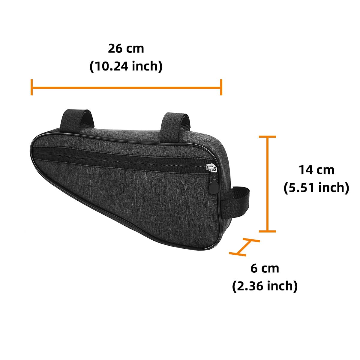 LILYXIN Triangle Bike Bag - Front Frame Triangle Bag, Cycling Accessory, Large Capacity, Portable Pouch (Pink)