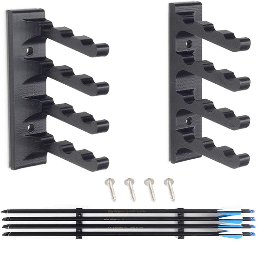FENJANER Archery Wall-Mounted Brackets Arrow Holder- 12 Arrows Display Hanger Brackets Rack for Wall in Home