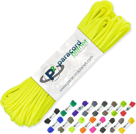 550 Paracord Type III - 100' Kaleidoscope Hanks | Durable 7-Strand Cord