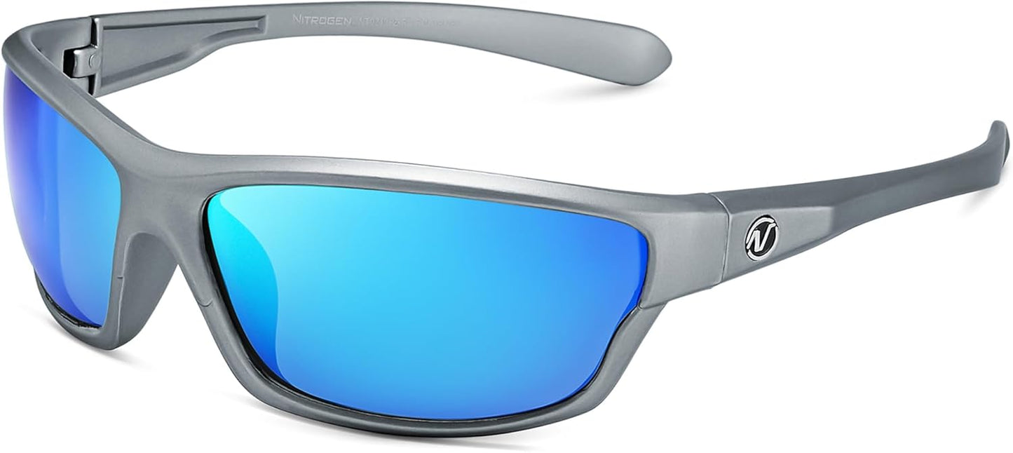 Nitrogen Polarized Wrap Around Sport Sunglasses for Men Women UV400 Driving Fishing Running Sun Glasses