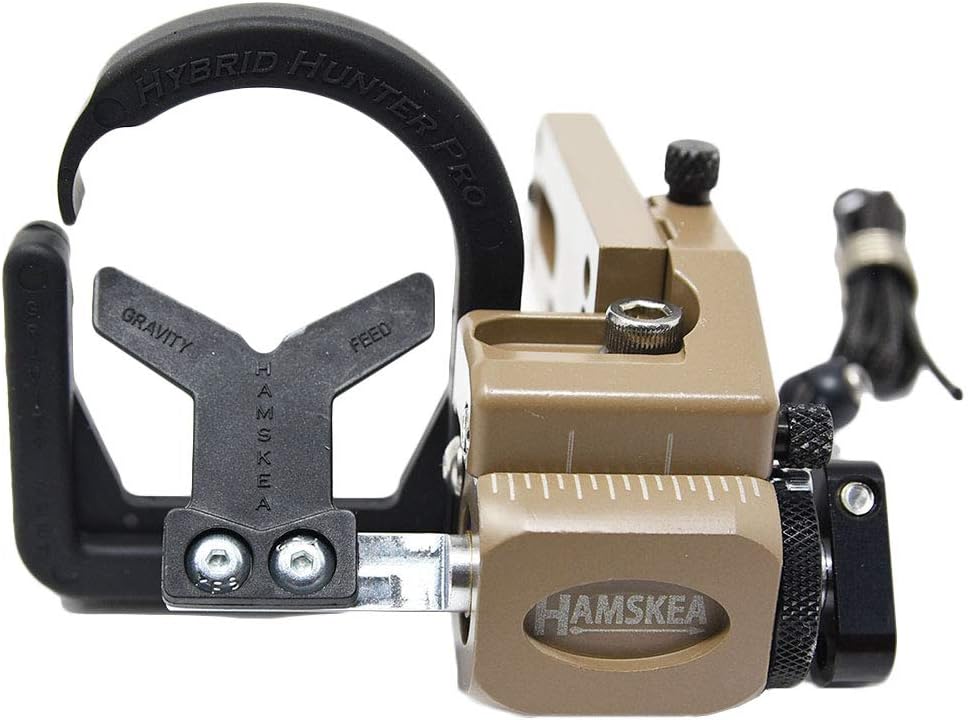 HAMSKEA ARCHERY SOLUTIONS Hybrid Hunter Pro Micro Tune/Drop Away Recurve Compound Arrow Rest for Bowhunting