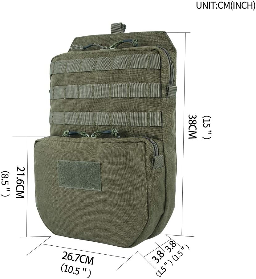 EXCELLENT ELITE SPANKER Tactical MOLLE Hydration Pack for 3L Hydration Water Bladder Molle Vest Accessory