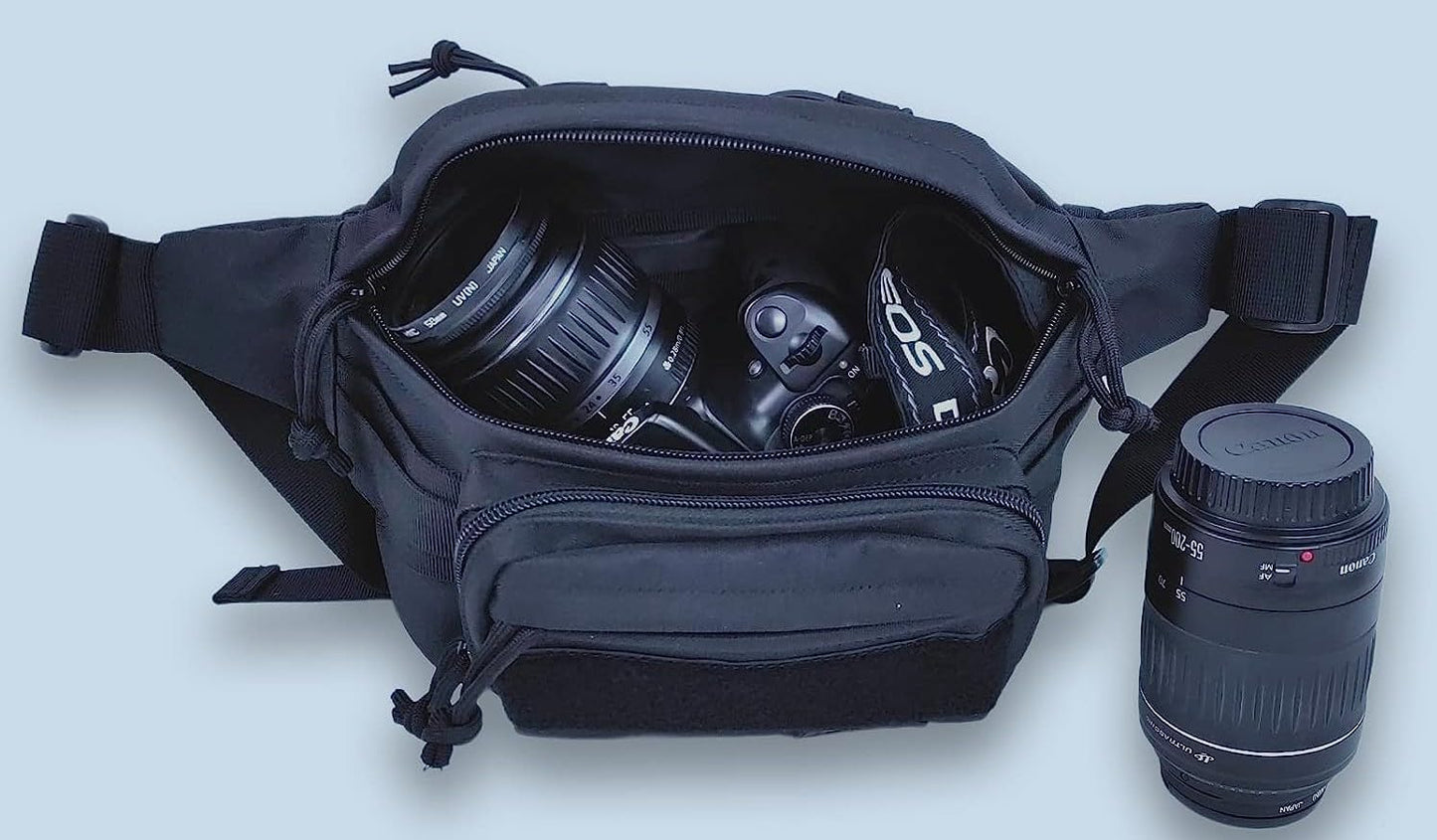 Waist Bag Fanny Pack For Men Travel Pouch For Women Anti Theft Waist Bag Belt Bag Waist Pouch For Travel Workout Running Hiking (Black 1106L)
