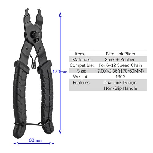 COTOUXKER Bike Link Pliers, Bicycle Chain Tool for Bike Chain Link Quick Removal Repair