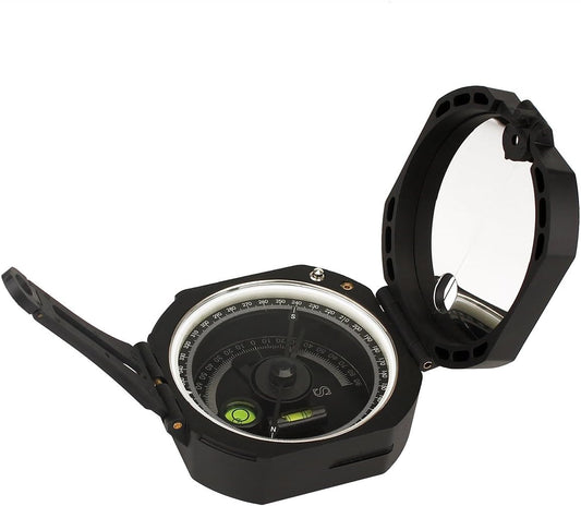 SVBONY Camping Military Compass Pocket Transit Multifunction Compass Lensatic Sighting Fluorescent Waterproof for Hunting Hiking with Strap