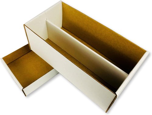 Max Protection 2 Row Shoe Graded Trading Card Storage Box - Durable Cardboard Cards Storage Boxes Ideal for Trading, Baseball and Sports Card Collection (5 Pack)