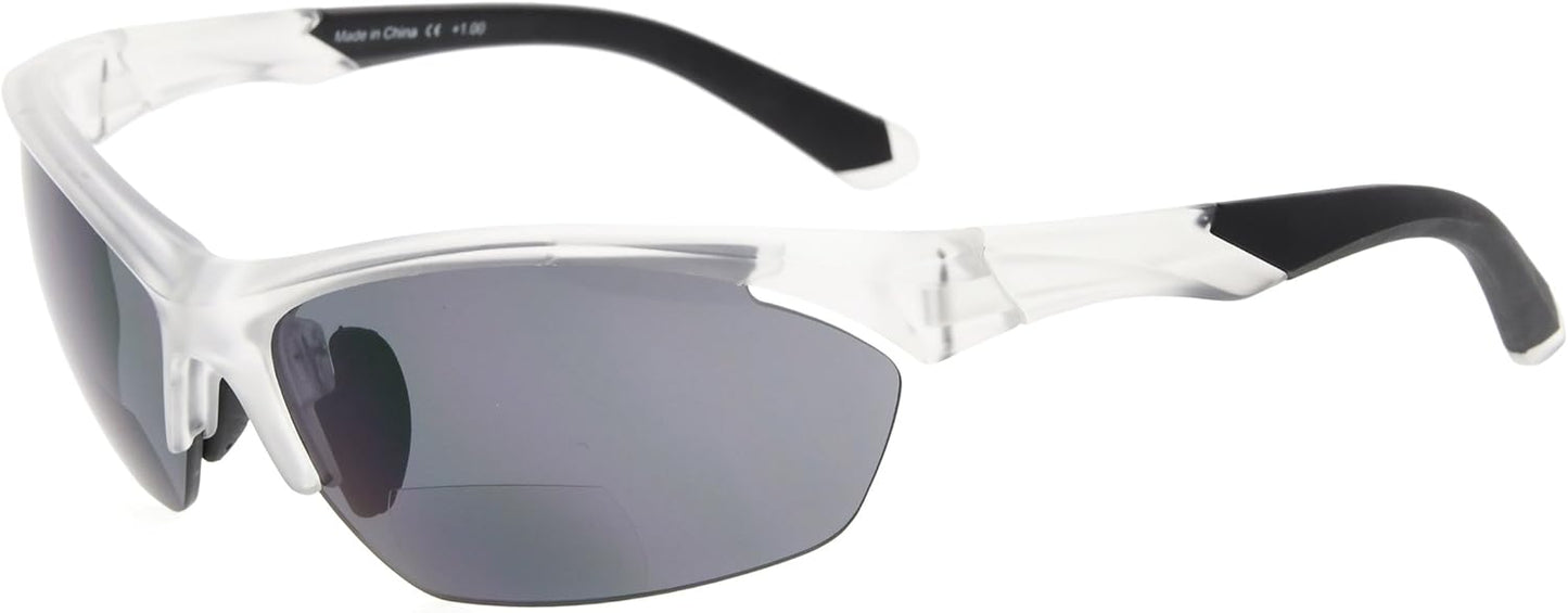 Eyekepper TR90 Frame Bifocal Sports Sunglasses Baseball Running Fishing Driving Golf Softball Hiking Sunshine Readers
