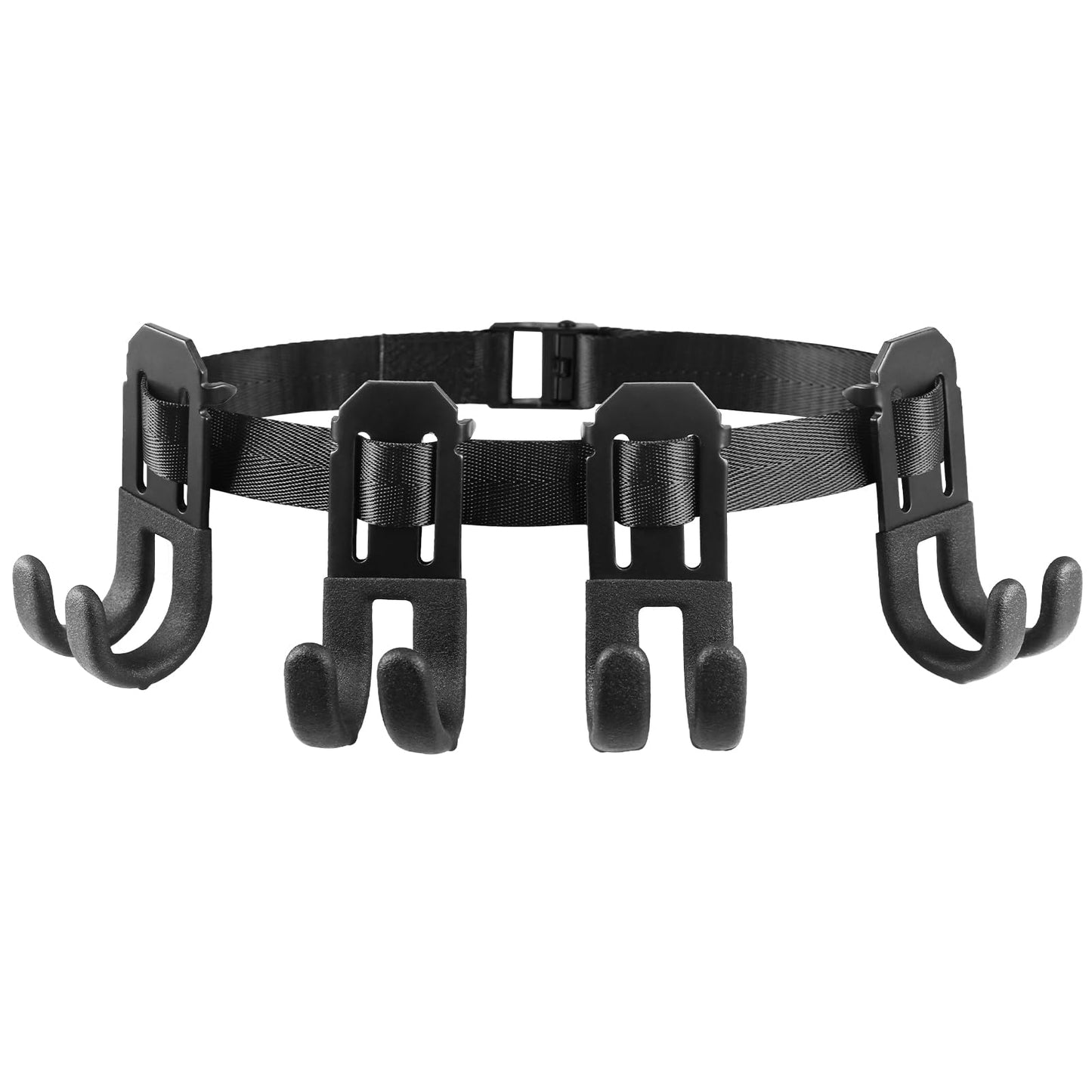 FUNANASUN Treestand Strap Hangers for Hunting Gear, Tree Saddle, Tree Stand Accessories, Bow Hanger, Archery Bow Hunting Gear with 3 Metal Gear Hooks