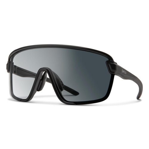 SMITH Optics Bobcat Sunglasses – Shield Lens Performance Sports Sunglasses for Skiing, Biking, MTB, Mountaineering & More – For Men & Women – Matte + Clear-Gray Photochromic Lens