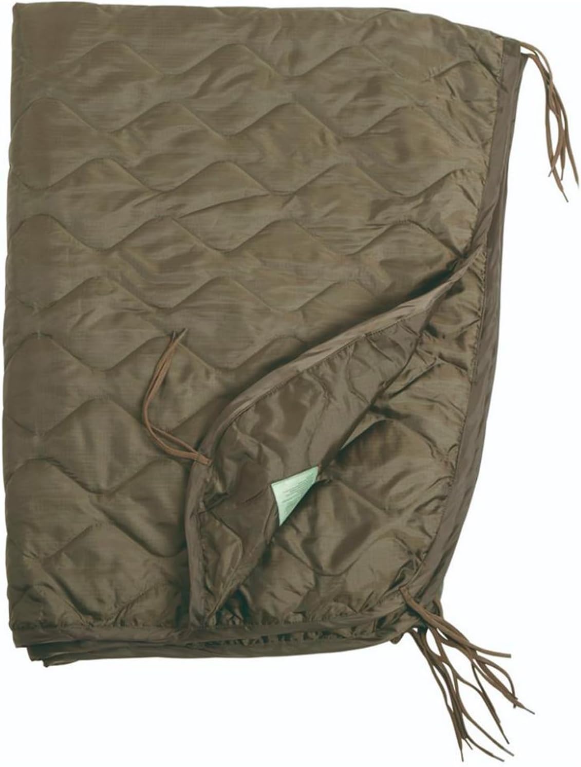 Mil-Tec Ripstop Poncho Liner - Lightweight Portable Durable Polyester Versatile Poncho Liner - Can be Used as Comforter, Blanket, Ground Mat, Sleeping Bag - Carry Bag Included - Flecktarn