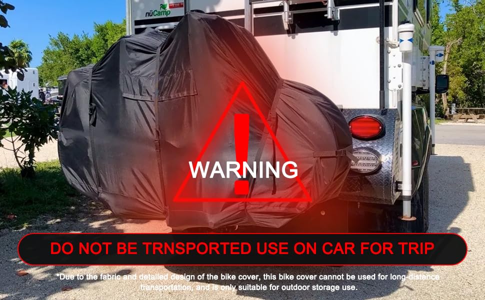 Adult Tricycle Cover Outdoor Storage Waterproof ,Heavy Duty Anti-UV 420D Tearproof Bike Covers Fit for Electric Trike,3 Wheels eTrike Bicycle, All Weather Use,Windproof Buckle,Lock Hole