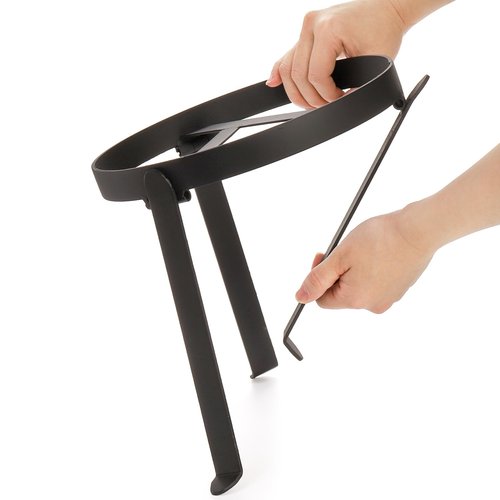 Elsjoy Campfire Tripod, Folding Camping Tripod Grill Open Fire Cooking Stand, Heavy-Duty Tripod Stand for Cast Iron Dutch Oven, Campfire Cooking
