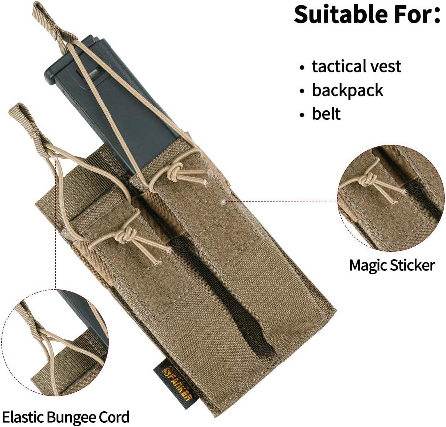 EXCELLENT ELITE SPANKER Open Top Single/Double/Triple Kriss Mag Pouch Tactical Molle MP7 Magazine Pouch