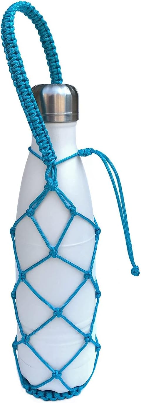 HydroNet Handle - Compatible with S'well, Simple Modern, Mira, Manna Stainless Steel Water Bottles — Available in 9 oz, 17 oz, 25 oz (Turquoise, 17 oz)