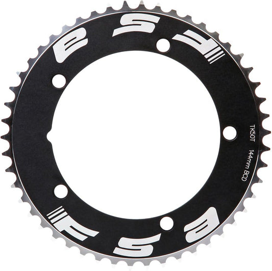 FSA Pro Track Fixed Gear Single Speed Chainring Black 144mm BCD