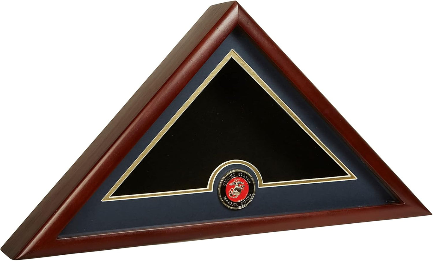 US Flag Display Case with Air Force Medallion Crafted from Premium Quality Materials - Made in USA