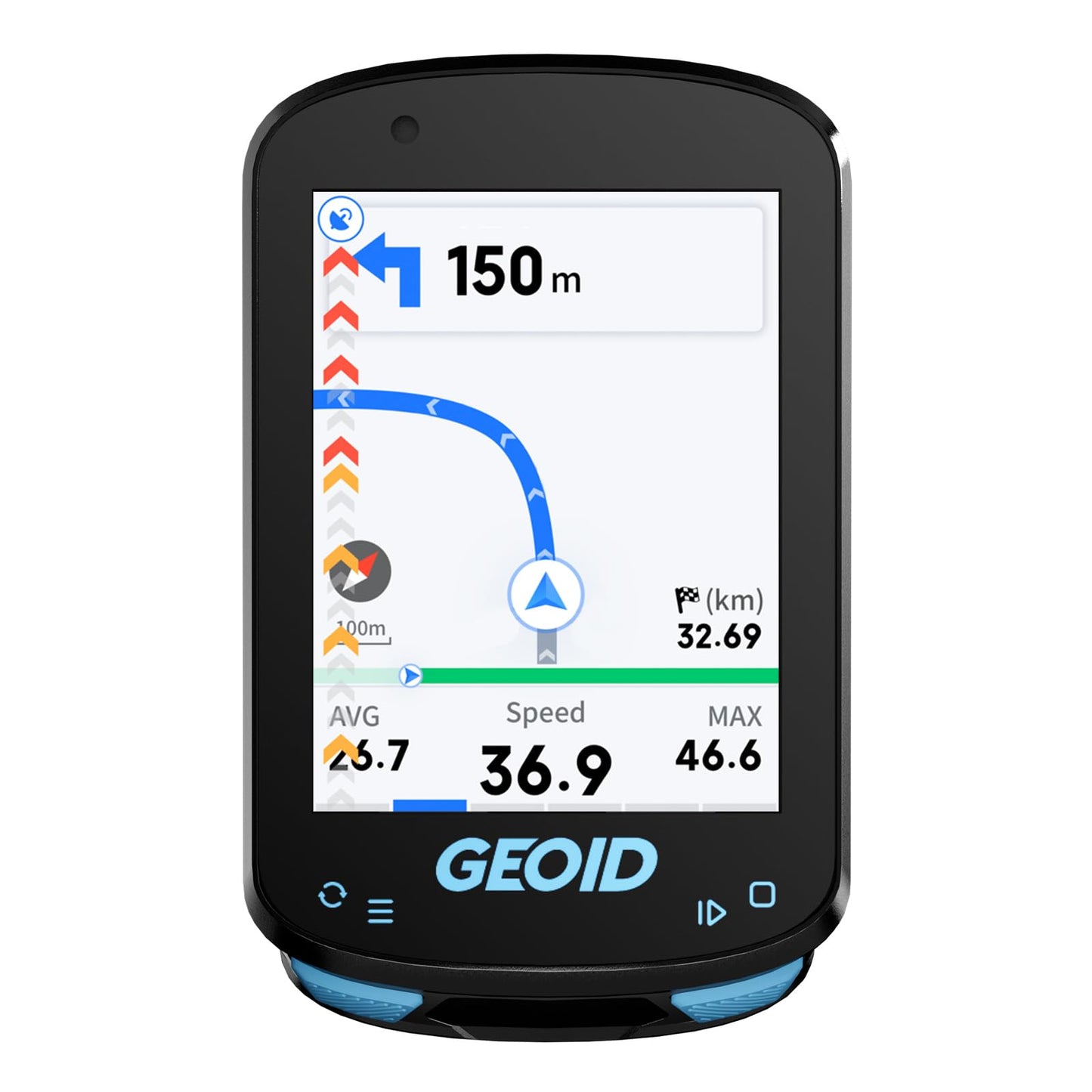 GEOID CC600 Color Screen Bike/Cycling Computer Wireless - Route Navigation with Re-Route Planing, WiFi & Bluetooth, Fast 5s GPS Positioning, Free Indoor Training