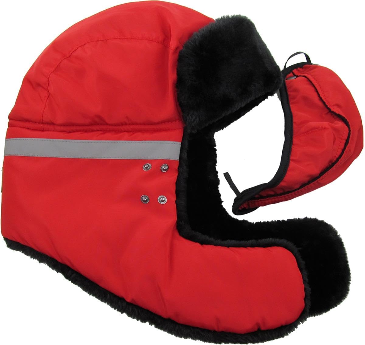 Hi Viz Trapper Warm Workwear Cold Windproof Winter Aviator Trooper Hunting Hat Ushanka Bike