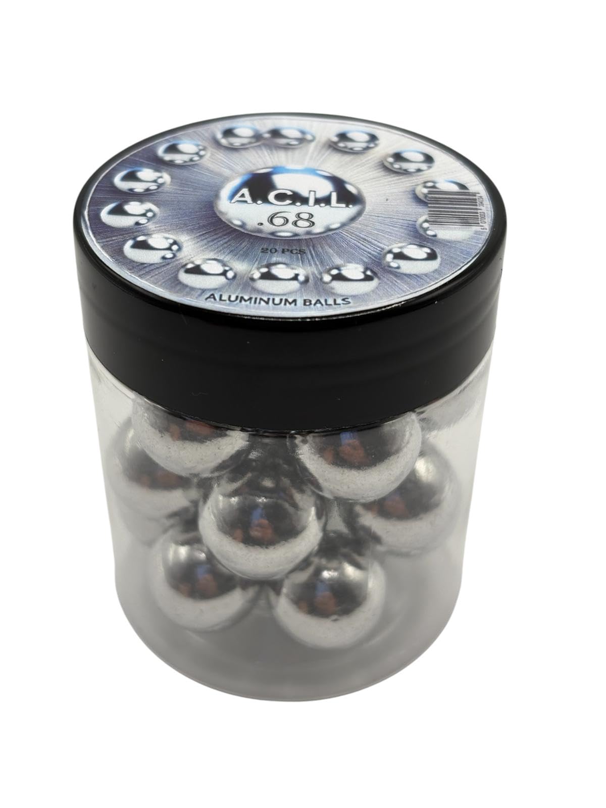 Aluminum Balls in 68 Caliber Solid Resuable Seamless Paintballs for High Impact, Training, Target Practice and Defense .68 Cal. (20 pcs)