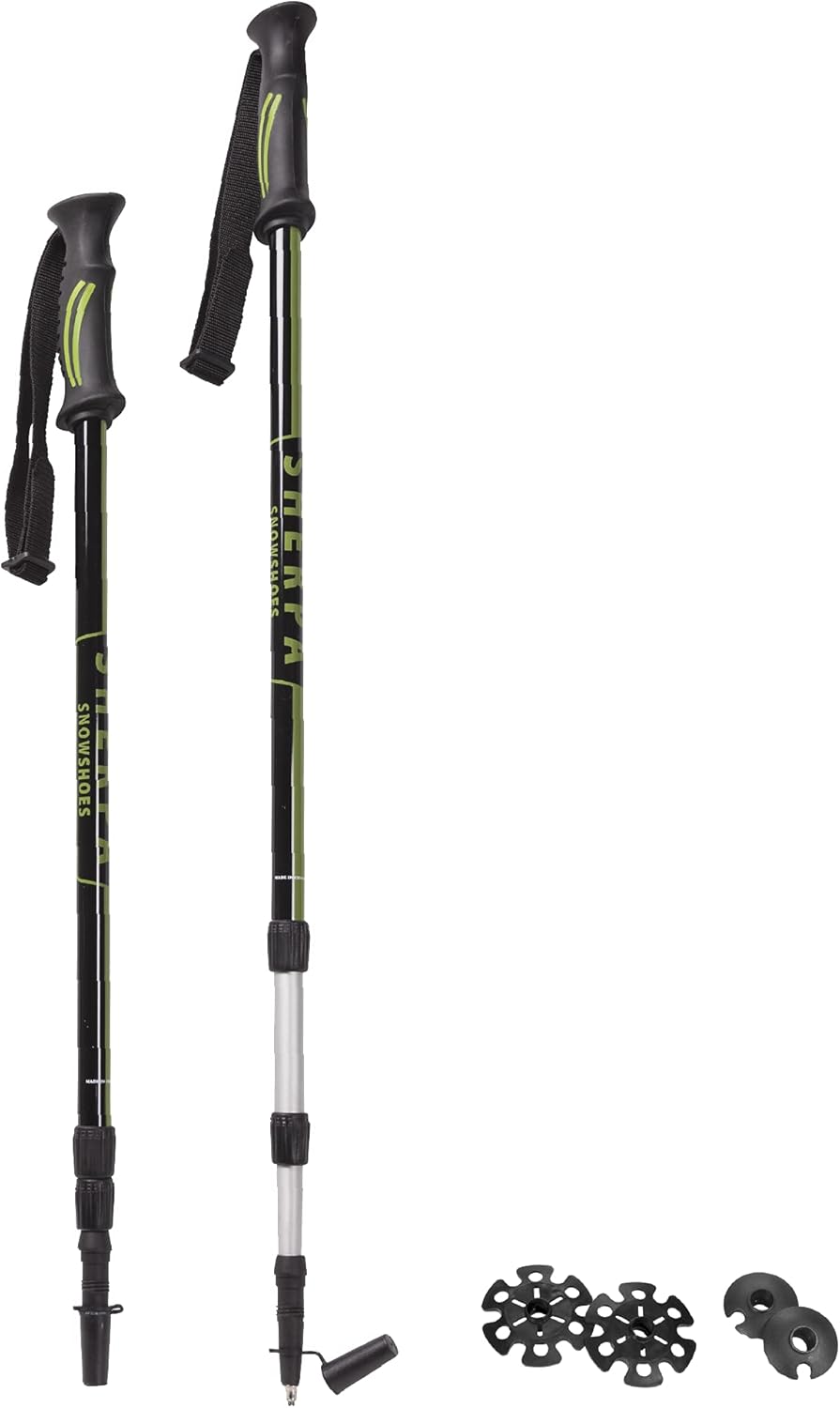 Yukon Charlie's Sherpa Trekking Poles, Twist Lock Adjustment System, Hiking Poles and Snow Baskets, Multiple Styles & Sizes