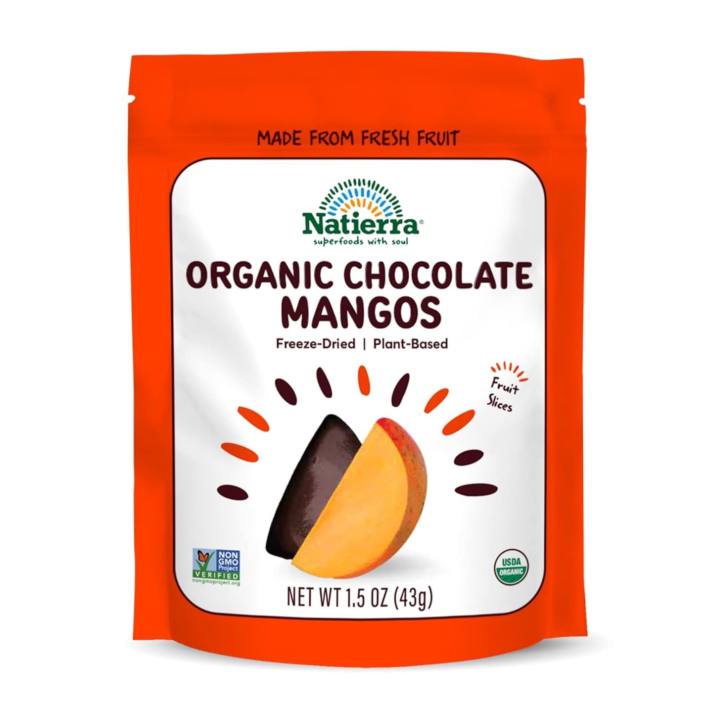 Natierra Nature's Organic Freeze-Dried Bananas | Gluten Free & Vegan | 2.5 Ounce (Pack of 3)