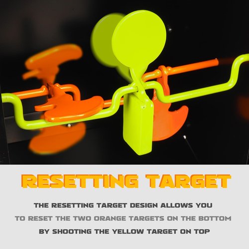 Highwild BB Trap Pellet Collector Resetting Target (Airgun Only) with 10pcs 7" X 9" Paper Targets and 3 Spinner Targets