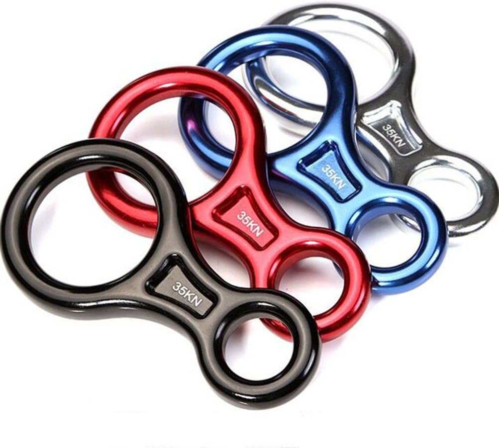 CdyBox 35KN Super 8 Belay Device Titan Figure 8 Descender for Climbing Rigging Plate Downhill Heavy Duty Equipment