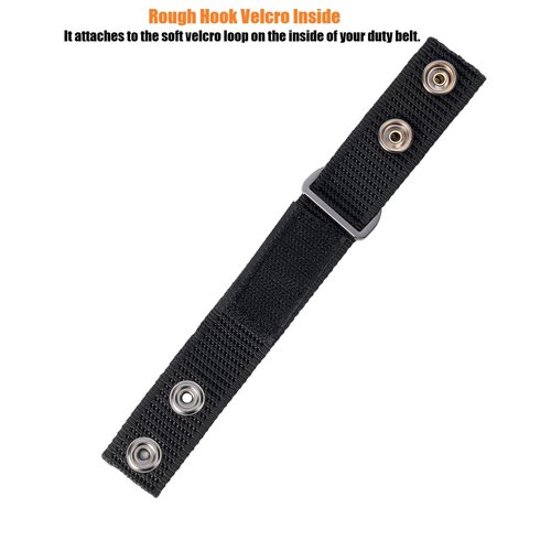 TACNEX Duty Belt Suspenders Loop Attachment with Metal Ring Nylon Tool/Utility Belt Keepers Connectors Police Harness Extenders/Adapter fit up to 2.25 inch Wide Hook Liner