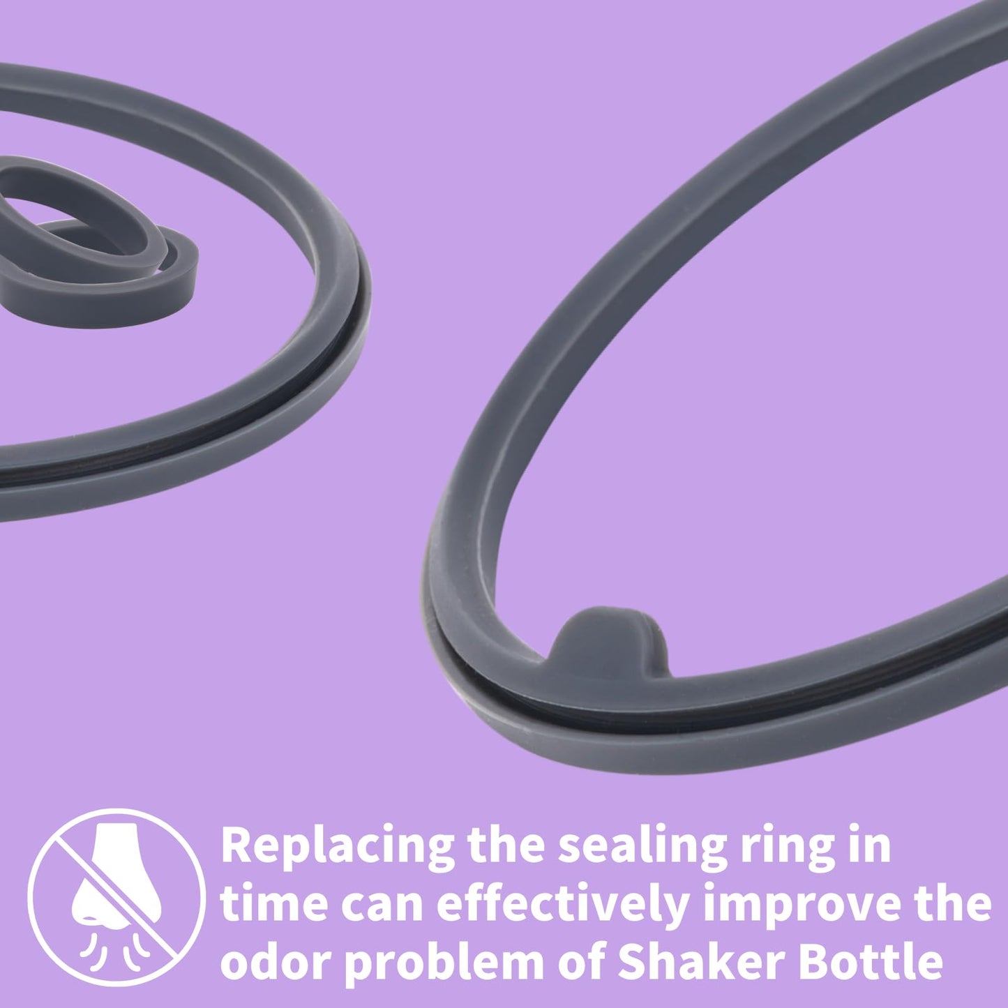 5PCS Shaker Cup Gasket Replacement for BlenderBottle Strada Twist Cap Shaker Cup Insulated Stainless Steel Water Bottle，Silicone sealing gasket parts，Compatible with BlenderBottle Strada (Twist Cap)