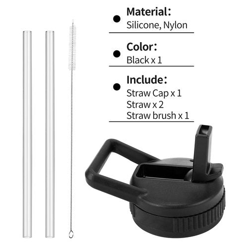 Straw Lid Compatible With Contigo 24 OZ 32 OZ, Replacement Lid Compatible With Contigo Water Bottle, Used In Ashland And Jackson And Cortland Series And 2.0 Series