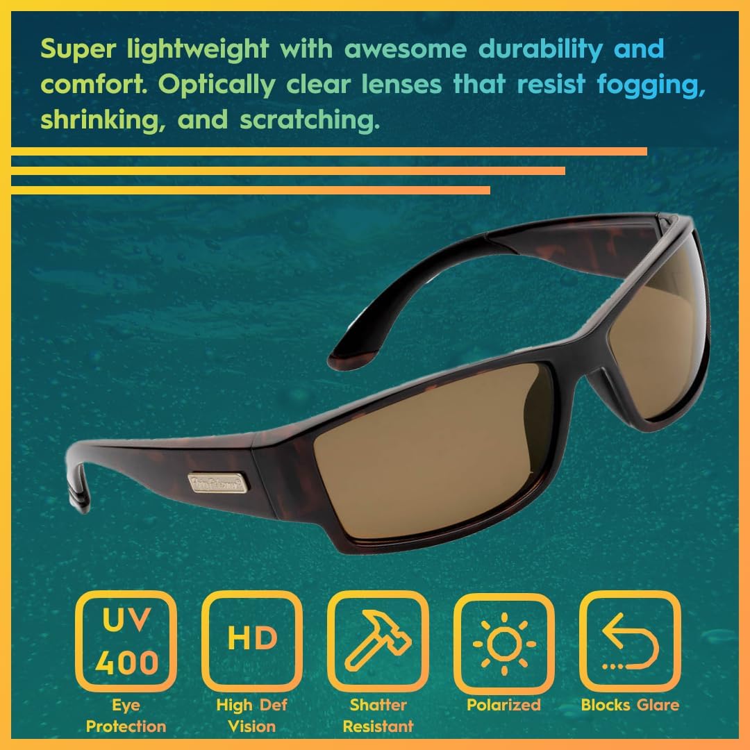 Flying Fisherman Razor Polarized Sunglasses with AcuTint UV Blocker for Fishing and Outdoor Sports