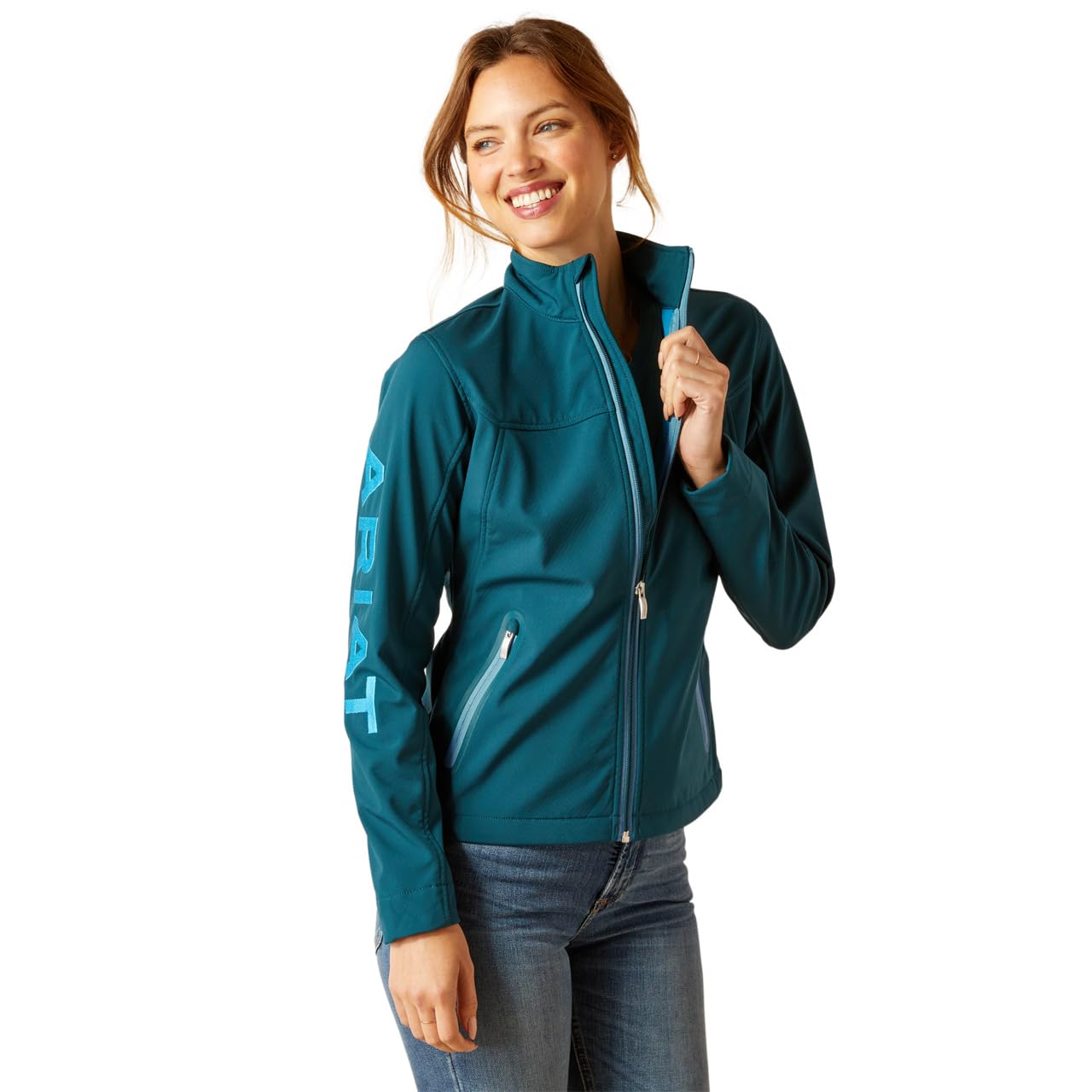 ARIAT Women's New Team Softshell Jacket - Reflecting Pond, X-Large