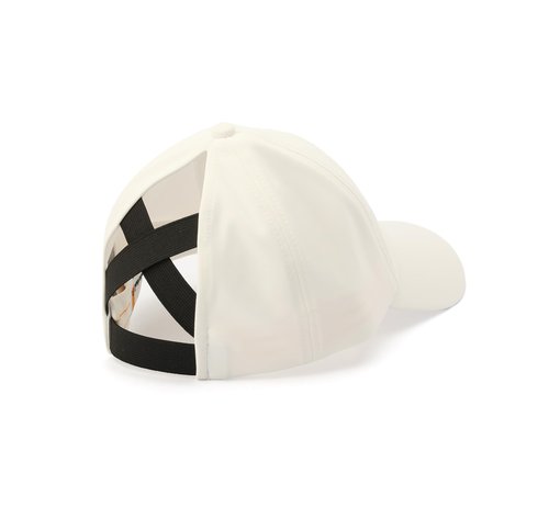 Timberland Ponytail Hat with Reflective Logo White