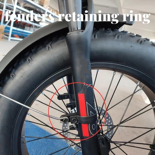 ZSYALY 2PCS Bike Fenders Frame/Fork Mounting Clamp Bracket Adapter Cycling Repair Parts 40mm Black