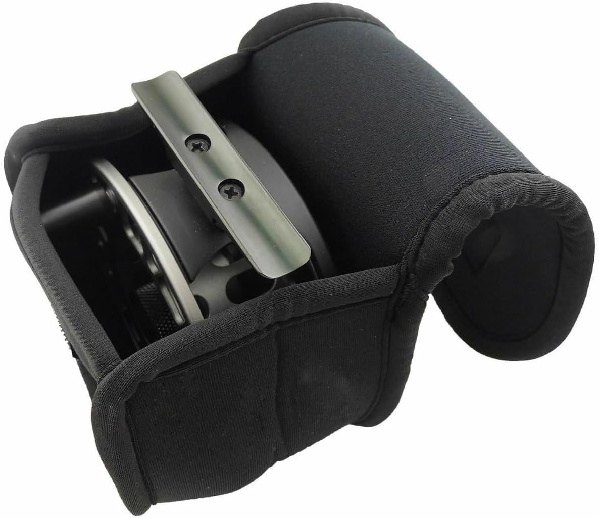 Aventik Neoprene Fly Fishing Reel Case Pouch Cover Fitting 5/6 7/8wt Fly Reel Storage (Black, 1-PACK 5/6)