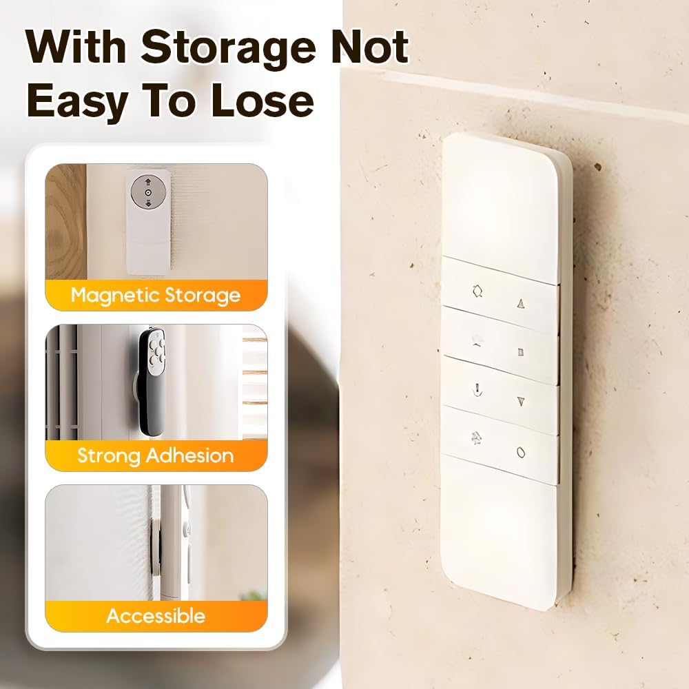 Magnetic Remote Control Holder, 2025 Magnetic Remote Control Holder Wall Mount Upgraded Silicone Remote Control Organizer Storage Self-Adhesive TV Remote Holder for Back of TV (4Pcs)